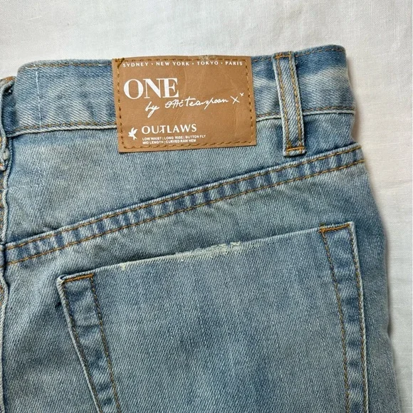 One Teaspoon Outlaws Low Waist  Boyfriend Shorts - Picture 5 of 7
